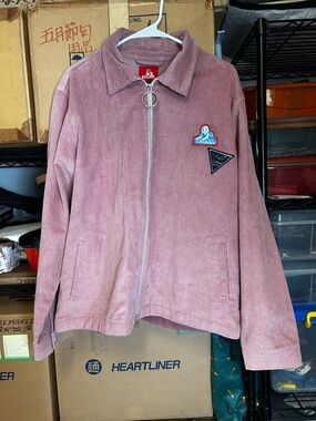 Jungles Rose Corduroy Zip Jacket with O-Ring Pull